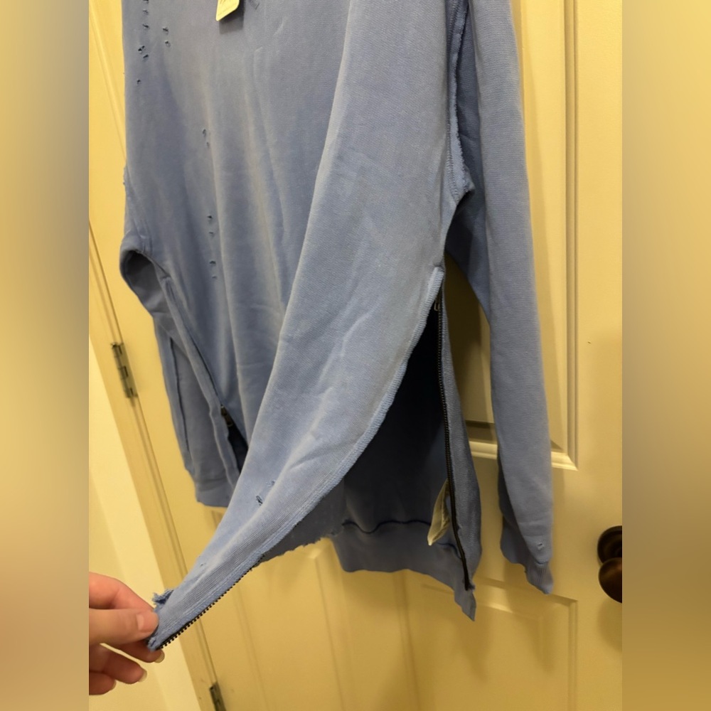 NWT! 🌟Free People Everyday Hoodie Distressed Sweatshirt🌟. Size X-Small. - Picture 6 of 11